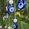 Blue Evil Eye Glass Wall Hanging Turkish Protection Charm Home Decor 1