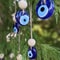 Blue Evil Eye Glass Wall Hanging Turkish Protection Charm Home Decor 1