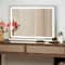 LED Vanity Mirror With Lights Aluminum Frame 3 Color Dimmable Makeup Mirror 0