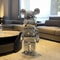 Luxury Gradient Mirror Bear Sculpture Modern Statement Decor 7
