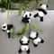 Cute Cartoon Panda Figurines Set For Desk Decor And Collectible Display 0