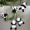 Cute Cartoon Panda Figurines Set For Desk Decor And Collectible Display 6