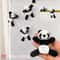 Cute Cartoon Panda Figurines Set For Desk Decor And Collectible Display 7