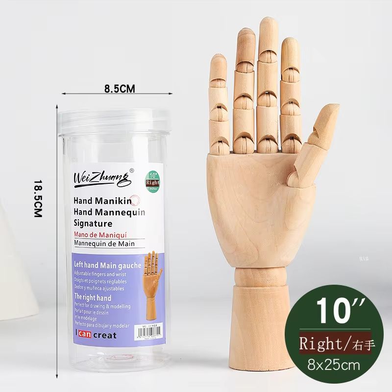 Wooden Drawing Mannequin With Movable Limbs Artist Poseable Figure Desk Decor 13