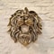 Luxury Gold Lion Head Wall Decor Resin Sculpture For Statement Interior Design 1102in 2