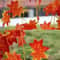 Artificial Red Maple Leaf Vine Garland For Fall Halloween And Thanksgiving Decor 755ft 4