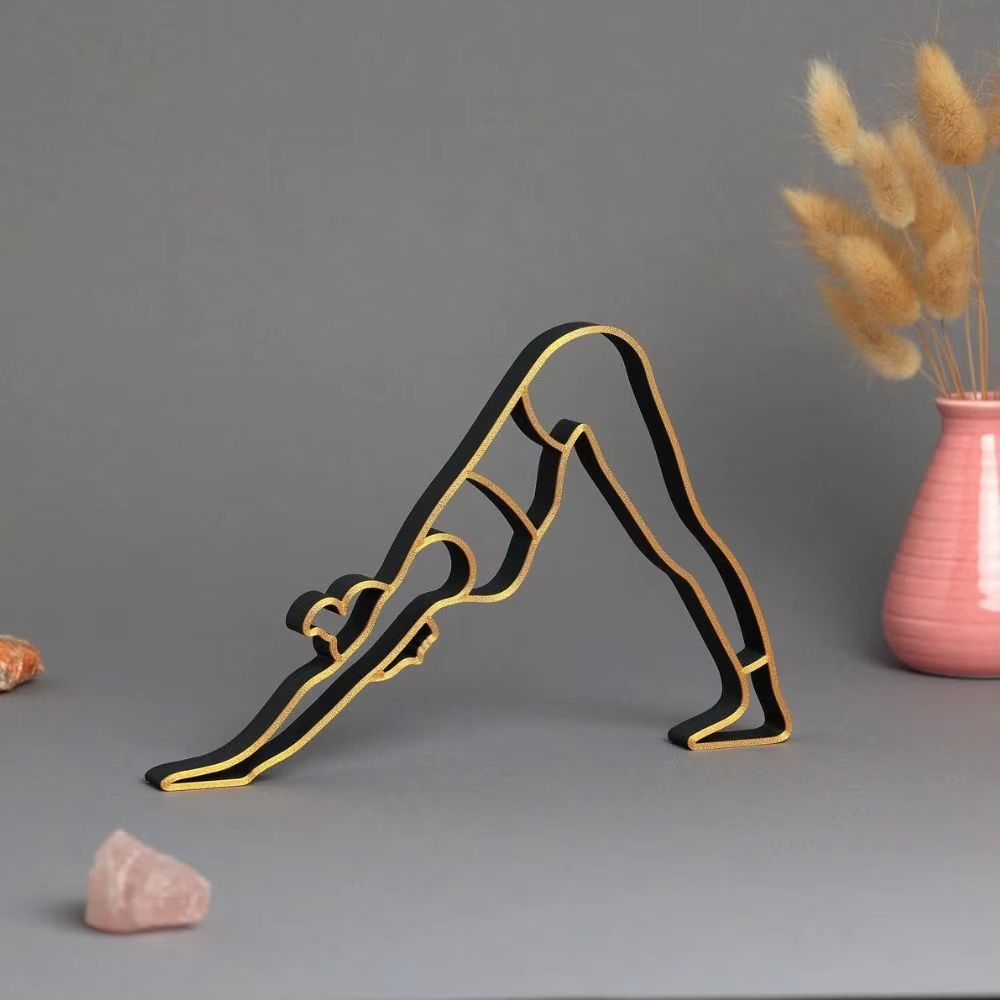 Abstract Yoga Lady Figurine Resin Sculpture For Calm And Modern Home Decor 5