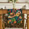 Mexican Fiesta Linen Table Runner With Cactus And Day Of The Dead Design 5