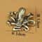 Retro Brass Octopus Figurine Mini Nautical Desk Ornament And Tea Pet Decor 5