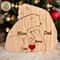 Custom Name Bear Family Puzzle Ornament Personalized Wooden Keepsake Gift 0