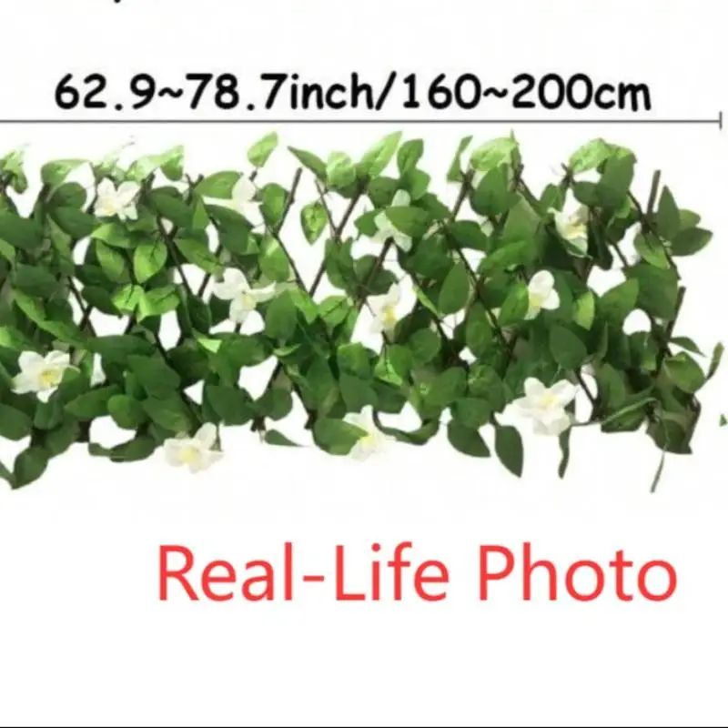 Expandable Artificial Ivy Privacy Fence Balcony Garden Green Wall Screen 4