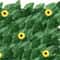 Expandable Artificial Ivy Privacy Fence With Sunflowers Outdoor Green Wall Screen 7