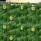 Expandable Artificial Ivy Privacy Fence With Sunflowers Outdoor Green Wall Screen 8