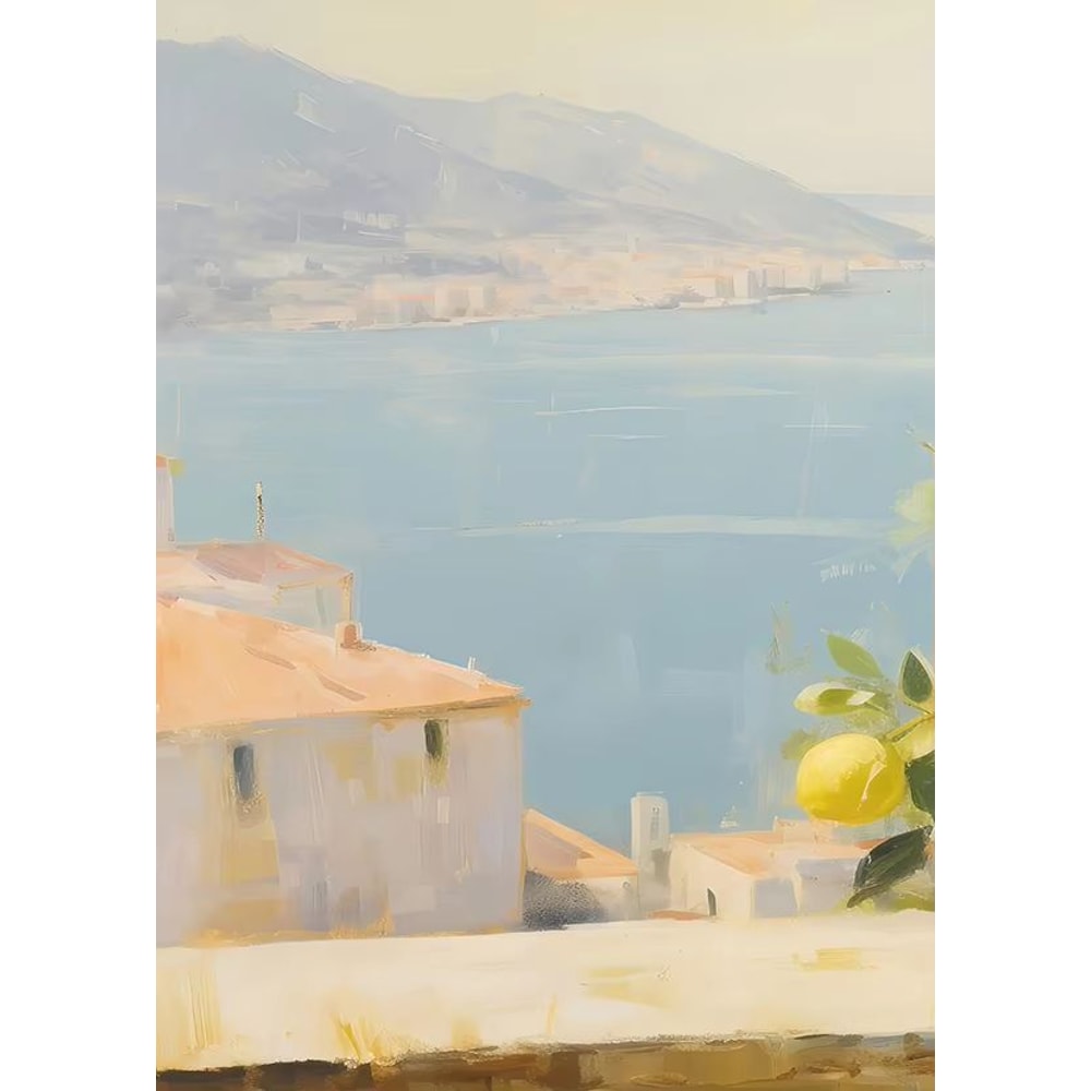 Retro Lemon Garden Canvas Wall Art Print For Summer Home Decor And Modern Living Spaces 12