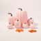 7PCS Artificial Pumpkin Set For Halloween DIY Crafts And Autumn Harvest Decor 8