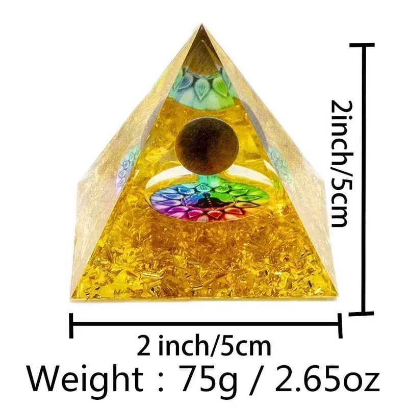 Natural Crystal Pyramid Energy Generator For Reiki Healing And Chakra Balance Decor 1