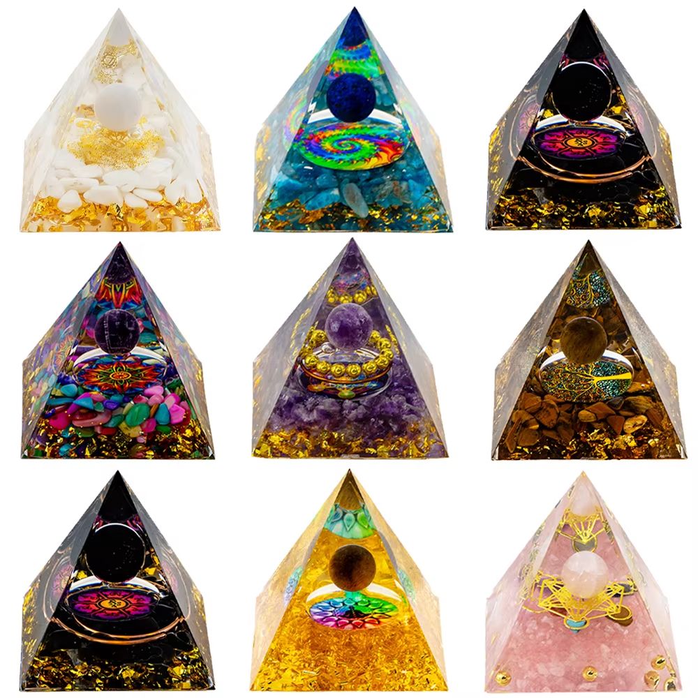 Natural Crystal Pyramid Energy Generator For Reiki Healing And Chakra Balance Decor 2