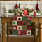 Christmas Plaid Linen Table Runner With Snowflake And Tree Design For Festive Dining Decor 1