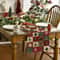 Christmas Plaid Linen Table Runner With Snowflake And Tree Design For Festive Dining Decor 3