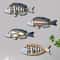 4PCS Wooden Ocean Fish Wall Decor Set For Coastal Nautical Home Styling 0