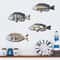 4PCS Wooden Ocean Fish Wall Decor Set For Coastal Nautical Home Styling 1