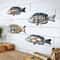 4PCS Wooden Ocean Fish Wall Decor Set For Coastal Nautical Home Styling 2