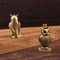 Handcrafted Brass Owl Figurine Boho Desk Decor Mini Animal Ornament 1