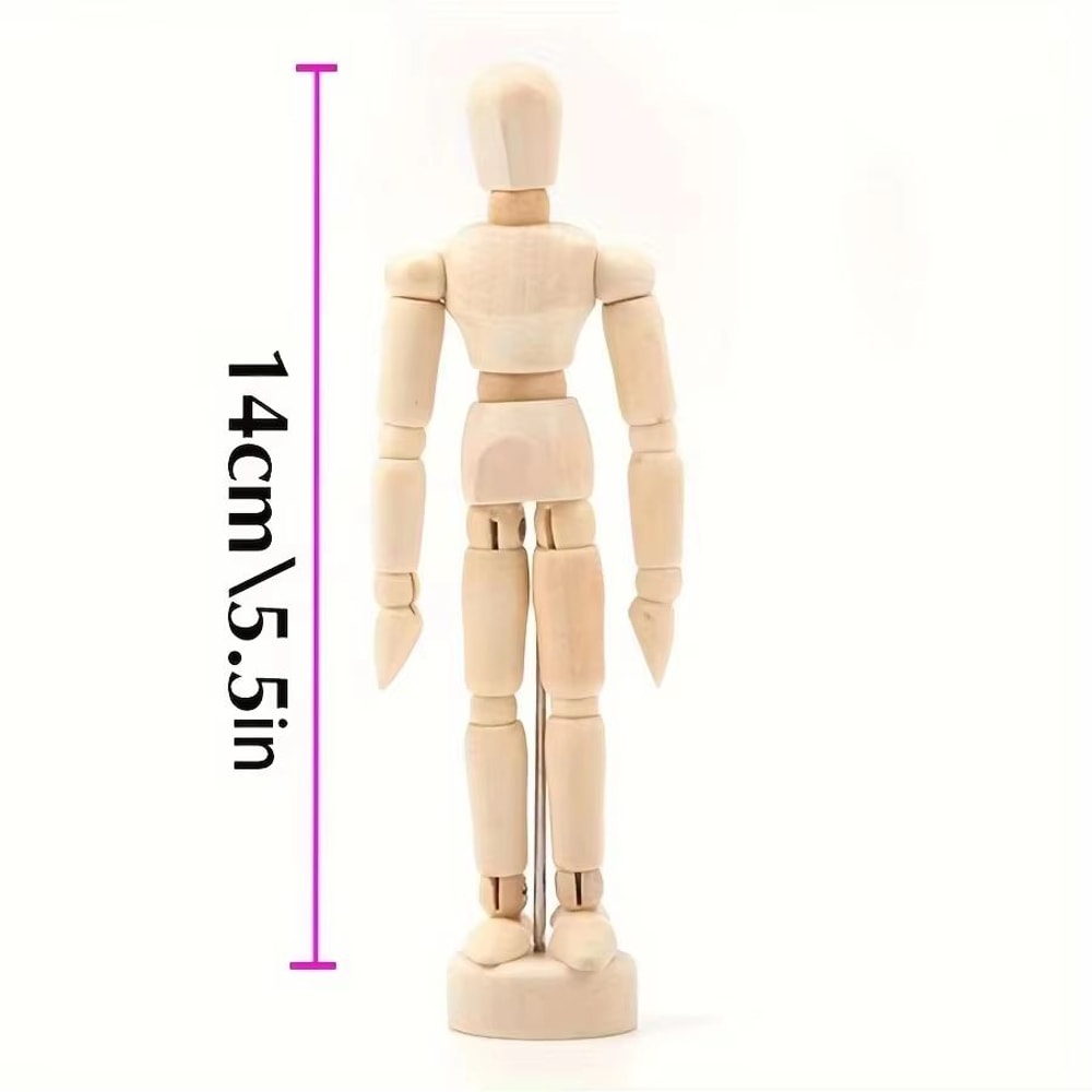 Poseable Wooden Artist Mannequin Movable Figure For Drawing And Decor 6
