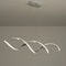 Modern Linear LED Chandelier Minimalist Dining Room Pendant Light Fixture 3