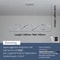 Modern Linear LED Chandelier Minimalist Dining Room Pendant Light Fixture 6