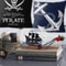 Black Pearl Pirate Ship In Glass Bottle Drift Decor Nautical Desk Ornament 1