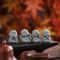 Cute Little Monk Statue Set Zen Meditation Decor For Peaceful Home Garden Spaces 2
