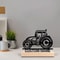 Personalized SUV Metal Art Decor Custom Car Silhouette With Wooden Base For Desk Home 0