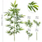 Tall Artificial Bamboo Leaf Branch 120240cm Realistic Indoor Outdoor Greenery Decor 11