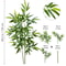 Tall Artificial Bamboo Leaf Branch 120240cm Realistic Indoor Outdoor Greenery Decor 14