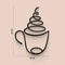 Metal Coffee Cup Wall Art Decor For Kitchen Cafe Coffee Bar 6