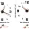 3D Luminous Frameless Wall Clock DIY Kit Modern Silent Glow Wall Decor 4