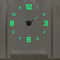 3D Luminous Frameless Wall Clock DIY Kit Modern Silent Glow Wall Decor 11