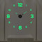 3D Luminous Frameless Wall Clock DIY Kit Modern Silent Glow Wall Decor 11