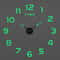3D Luminous Frameless Wall Clock DIY Kit Modern Silent Glow Wall Decor 14