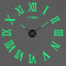 3D Luminous Frameless Wall Clock DIY Kit Modern Silent Glow Wall Decor 18