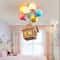 Kids Balloon Sputnik Chandelier Wooden Ceiling Light For Bedroom And Living Room 1