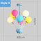 Kids Balloon Sputnik Chandelier Wooden Ceiling Light For Bedroom And Living Room 11