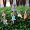6PCS Mini Fairy Garden Stake Figurines Outdoor Lawn And Pot Decor Set 3