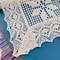 Retro Crochet Cotton Linen Table Runner With Lace Edge Boho Vintage Table Decor 5