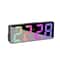 LED Digital Alarm Clock With Temperature Display Adjustable Brightness Desktop Clock 10