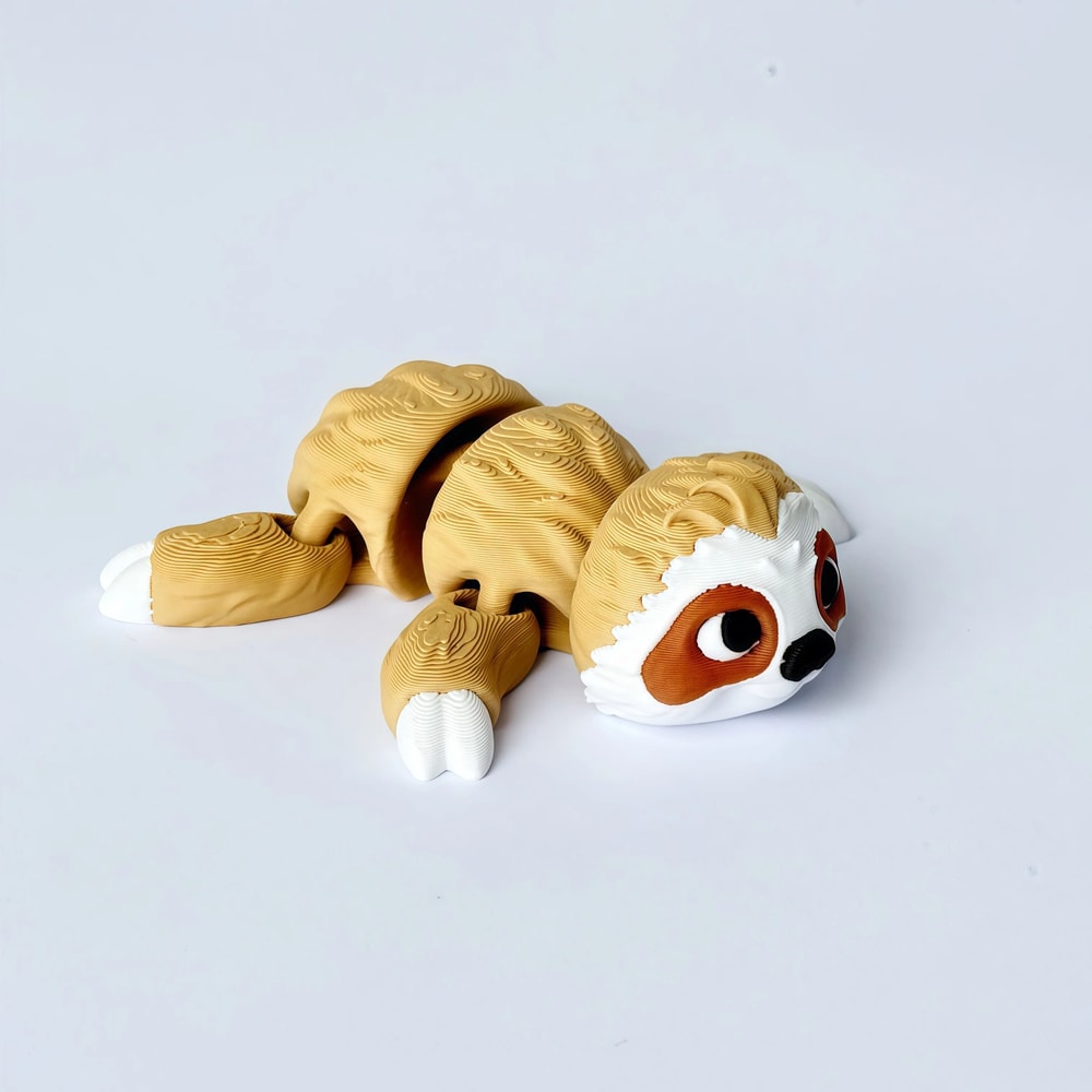 3D Printed Articulated Sloth And Koala Figurine Set Posable Animal Decor 5