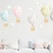 Watercolor Hot Air Balloon Animal Wall Stickers Nursery Kids Room Decor 2