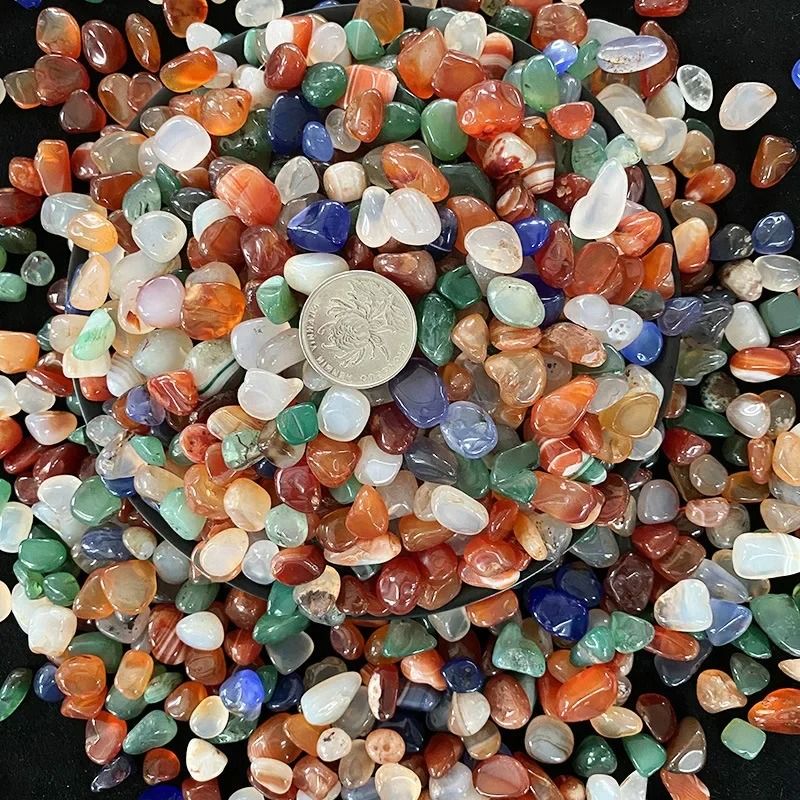 Colorful Agate Pebbles 353oz Decorative Stones For Aquariums Vases And Plant Decor 4