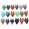 Hand Carved Wolf Head Crystal Pendant Natural Wolf Head Stone Pendant For Healing Jewelry Making 3